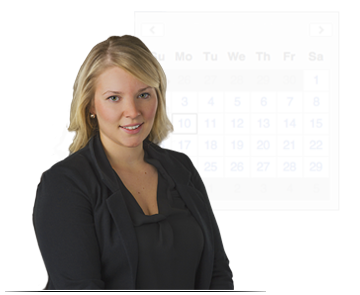 Select a day and time in the appointment calendar to schedule a demonstration with Amber or Jules